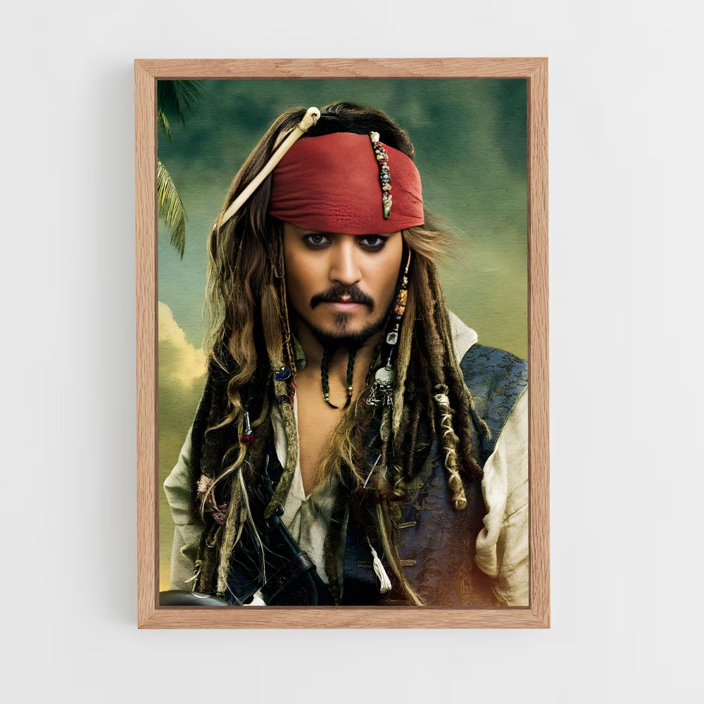 pirates-of-the-caribbean-9 cadre Bois clair