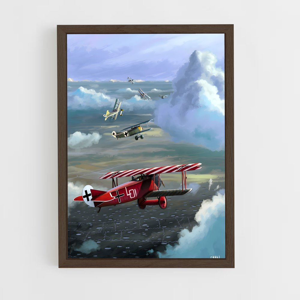 plane-2 cadre Bois foncé