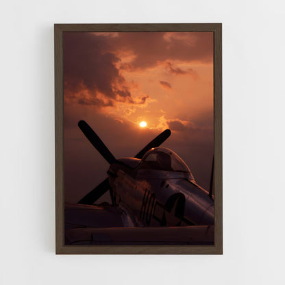 plane-3 cadre Bois foncé