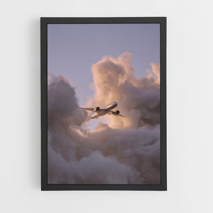 Poster Avions Nuages