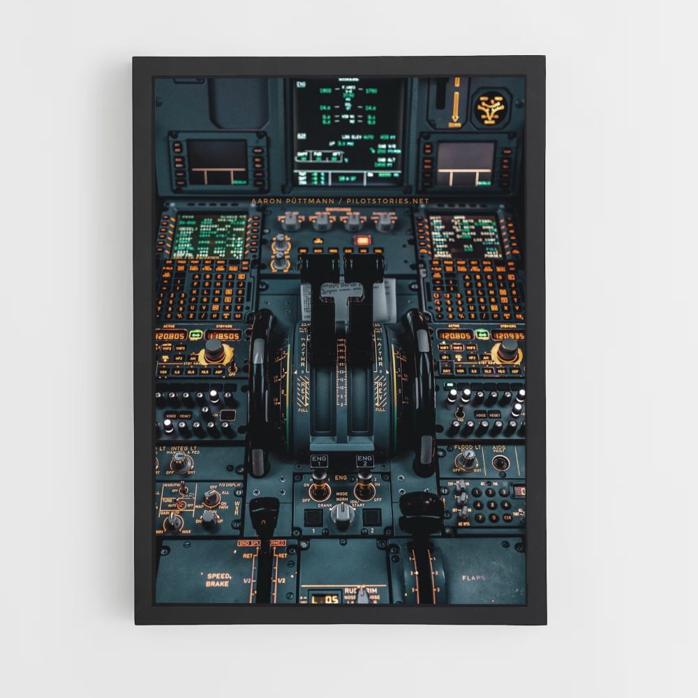 Poster Avions Commandes