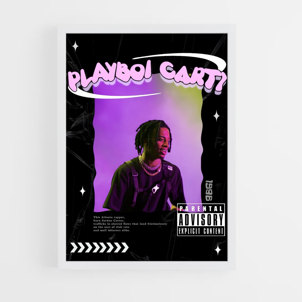 playboy-carti-3 cadre Blanc
