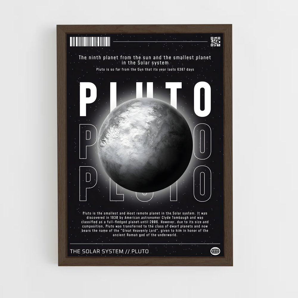 pluto-1 cadre Bois foncé