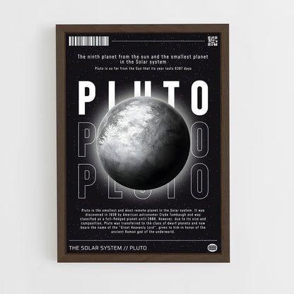 pluto-1 cadre Bois foncé