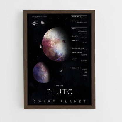 pluto-2 cadre Bois foncé