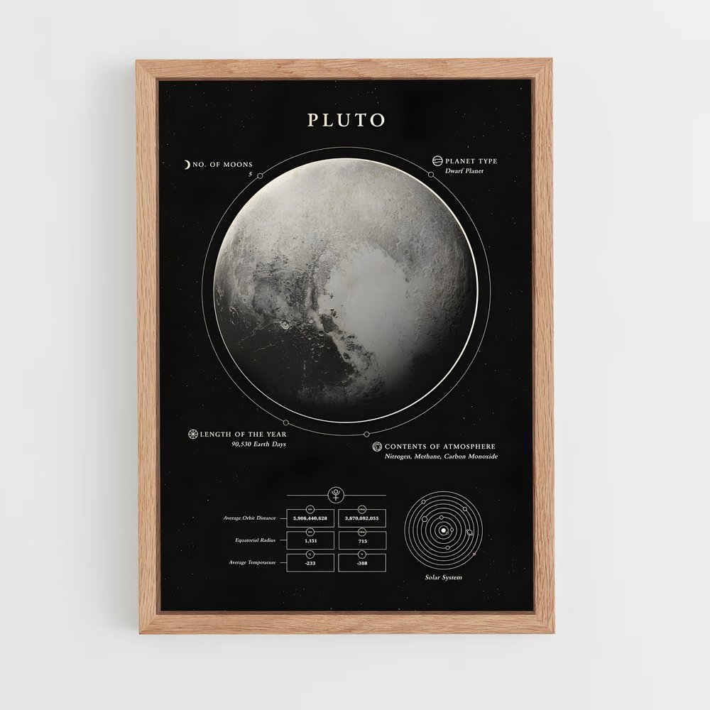 pluto-3 cadre Bois clair