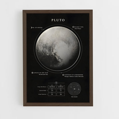 pluto-3 cadre Bois foncé