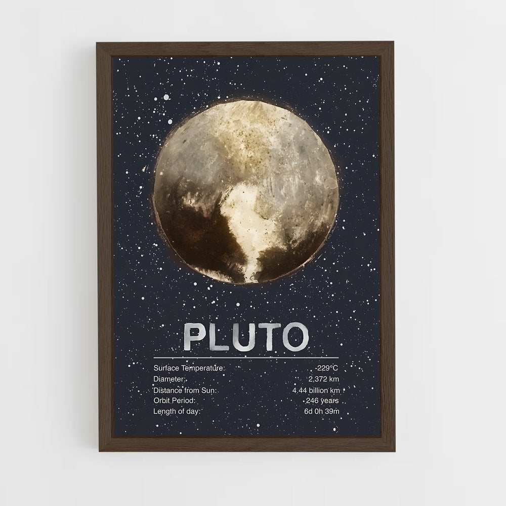 pluto-8 cadre Bois foncé