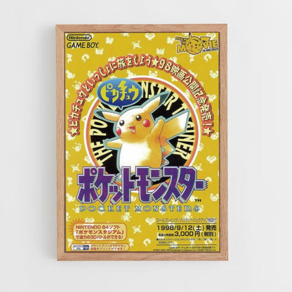 Poster Pikachu Japon