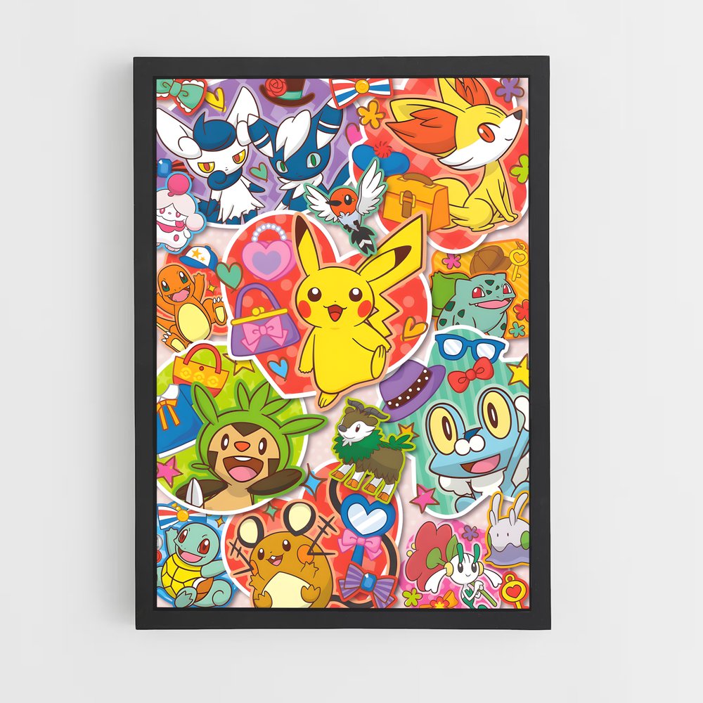 pokemon-14 cadre Noir