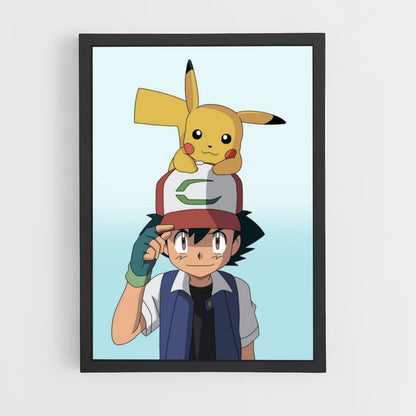 Poster Sacha x Pikachu