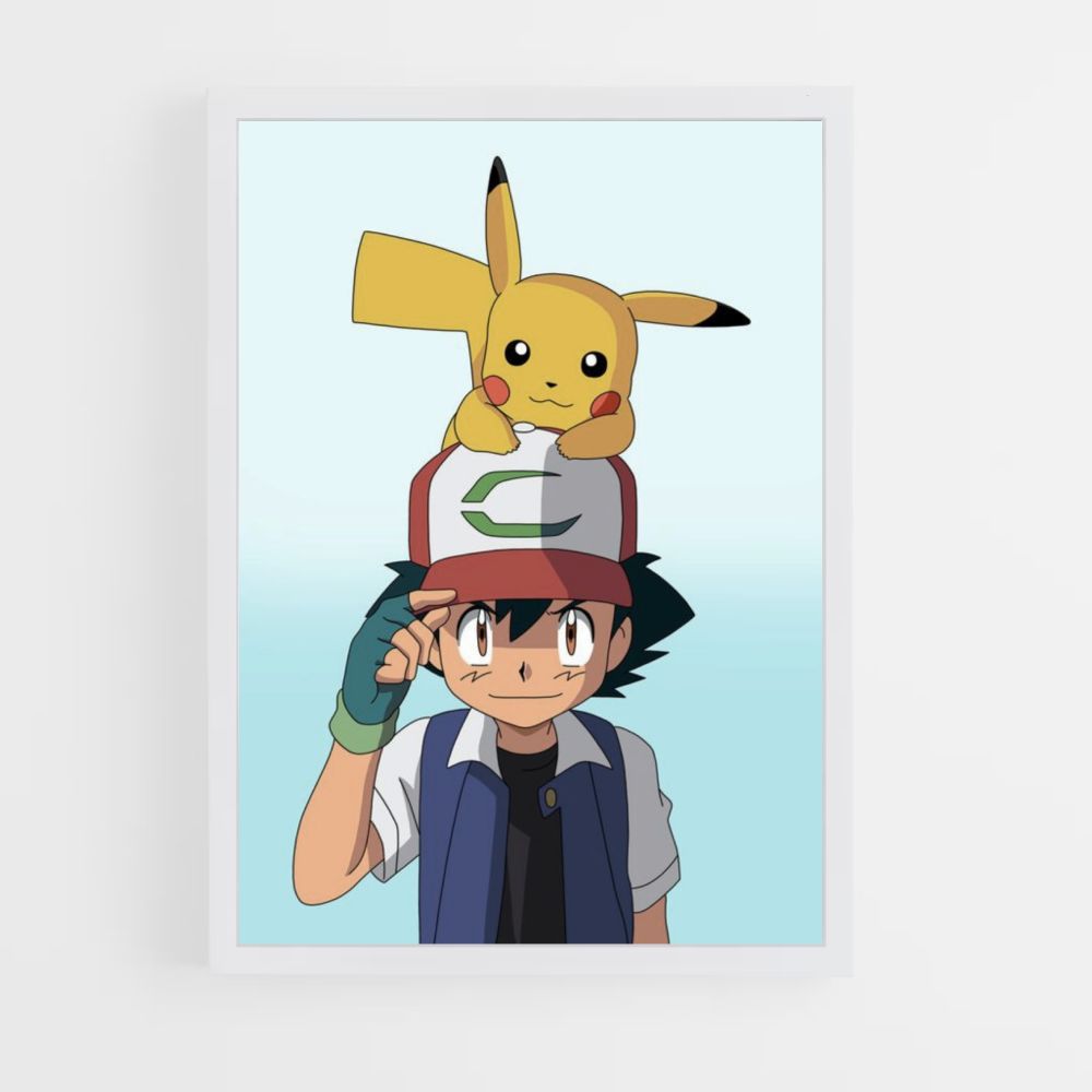 Poster Sacha x Pikachu