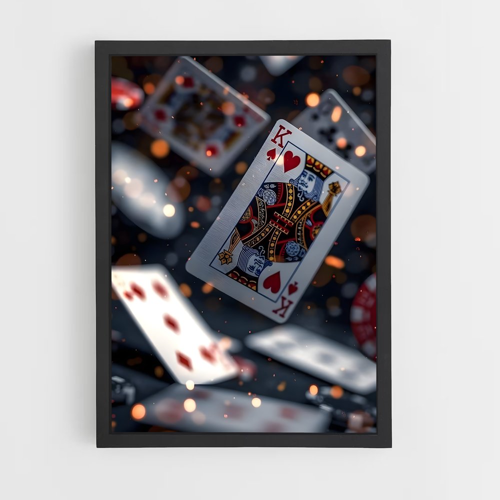 poker-10 cadre Noir
