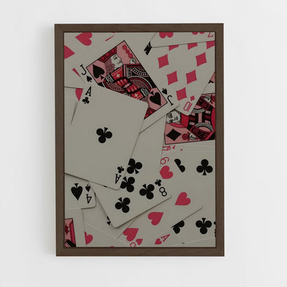 poker-2 cadre Bois foncé