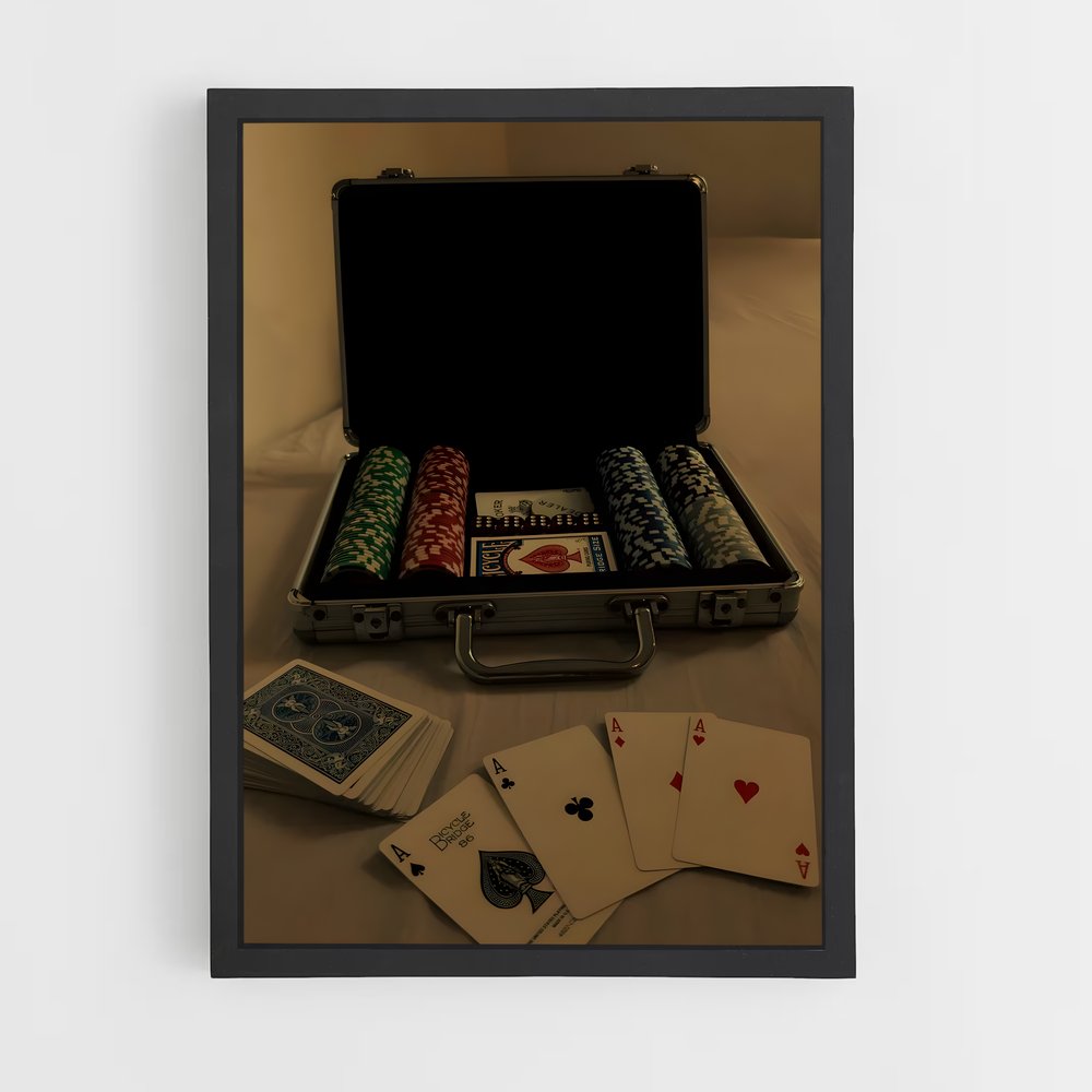 poker-5 cadre Noir