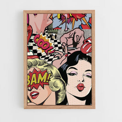 Poster Pop Art Pin Up