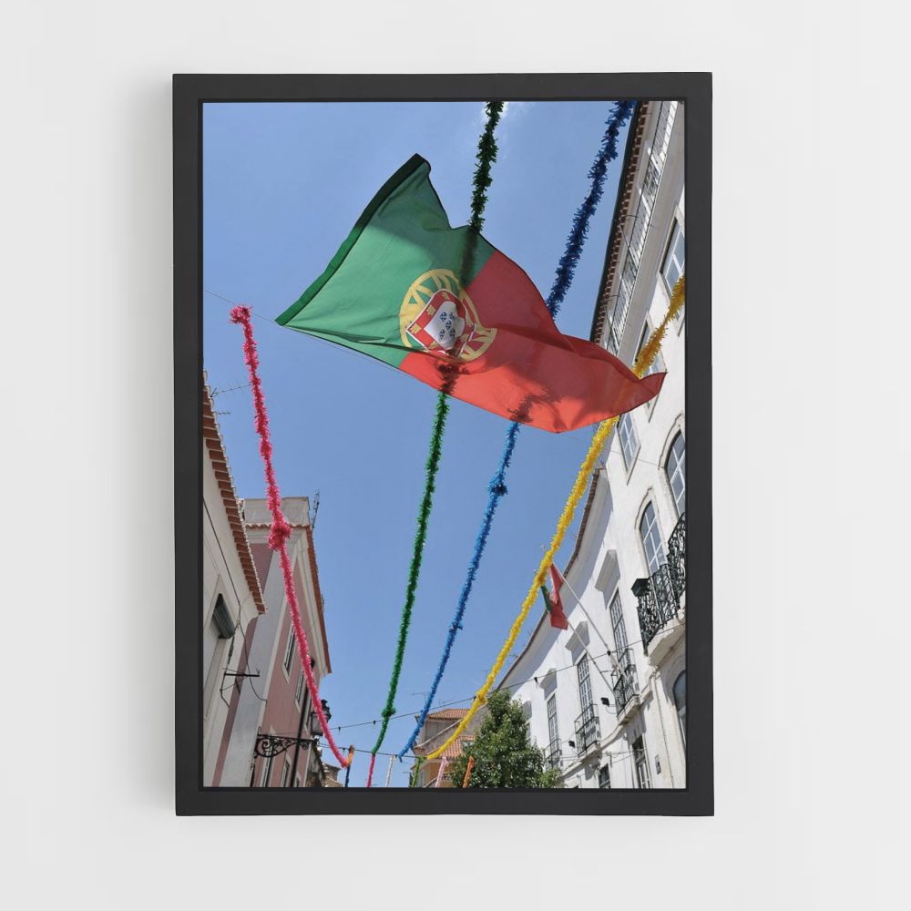 Poster Drapeau Portugal