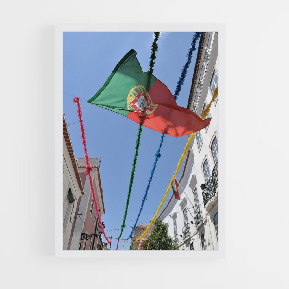 Poster Drapeau Portugal