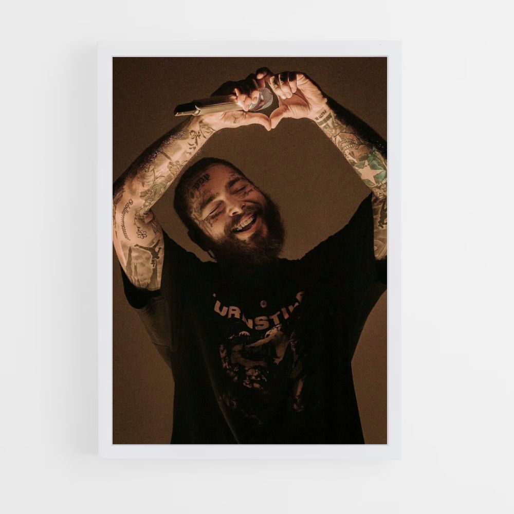 Poster Post Malone Coeur