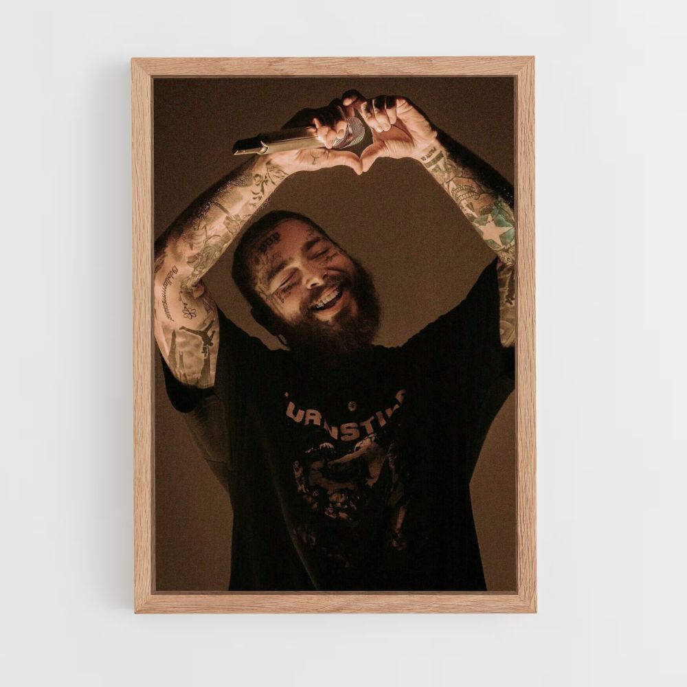 Poster Post Malone Coeur