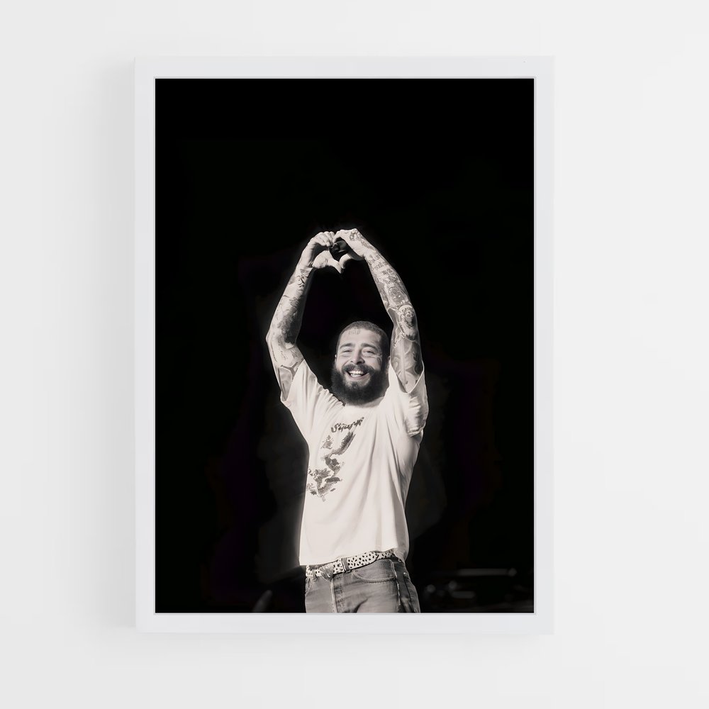 post-malone-16 cadre Blanc