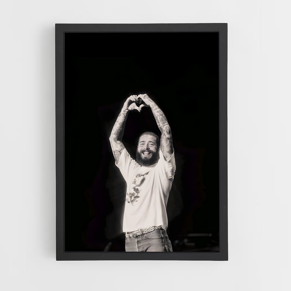 post-malone-16 cadre Noir