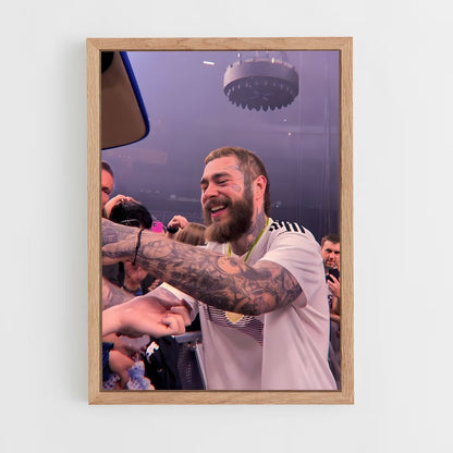 post-malone-20 cadre Bois clair