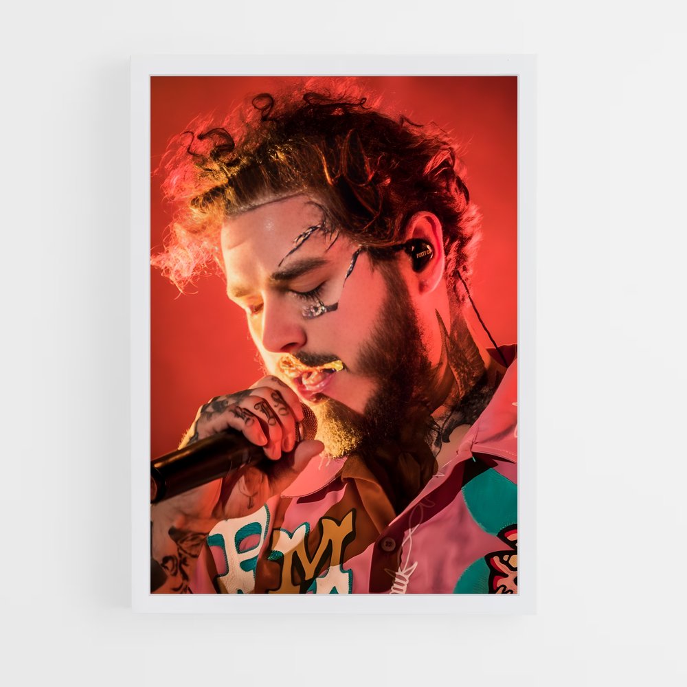 post-malone-3 cadre Blanc
