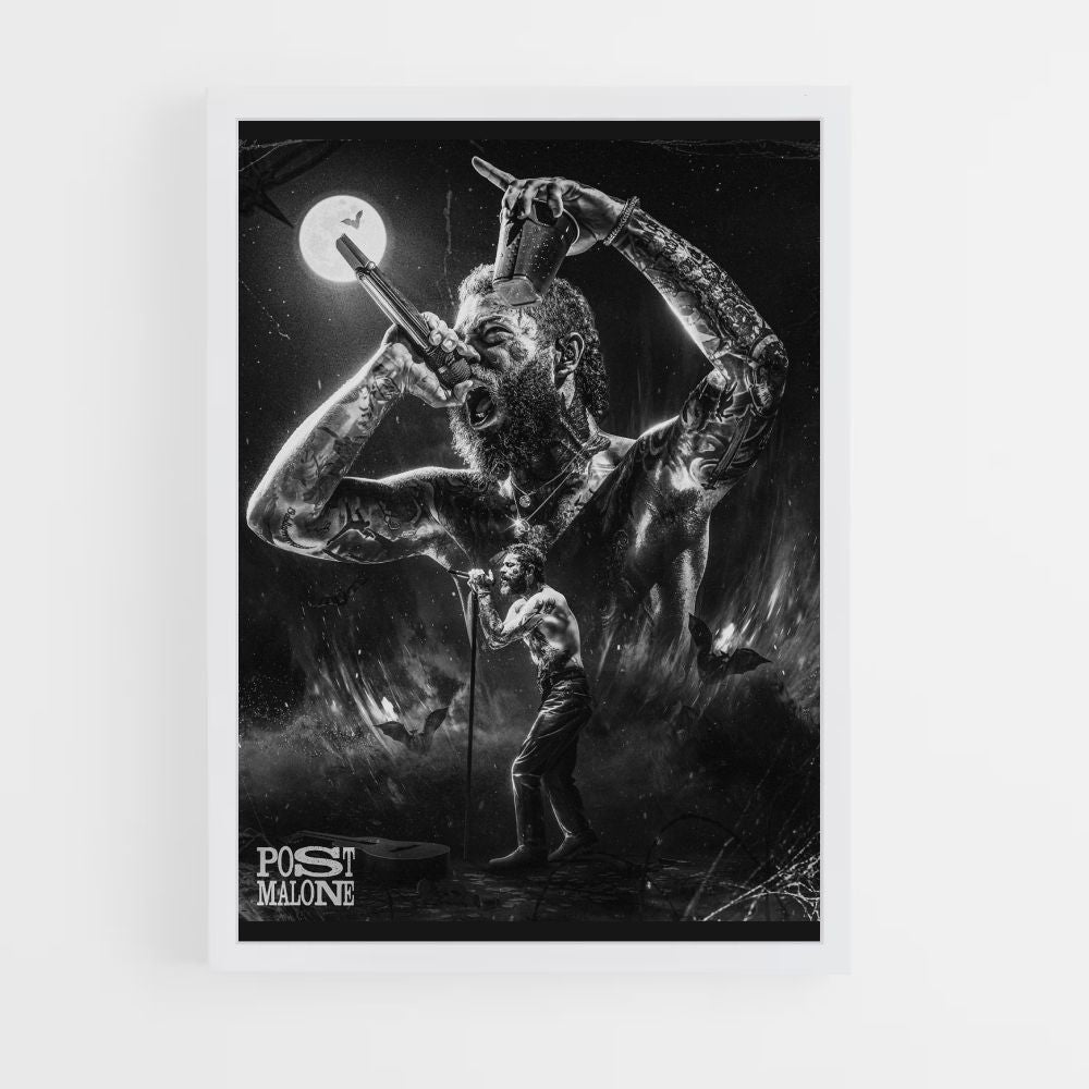 Poster Post Malone Gris