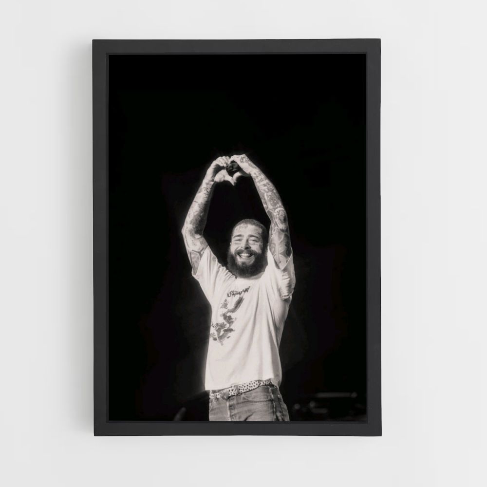 Poster Post Malone Noir