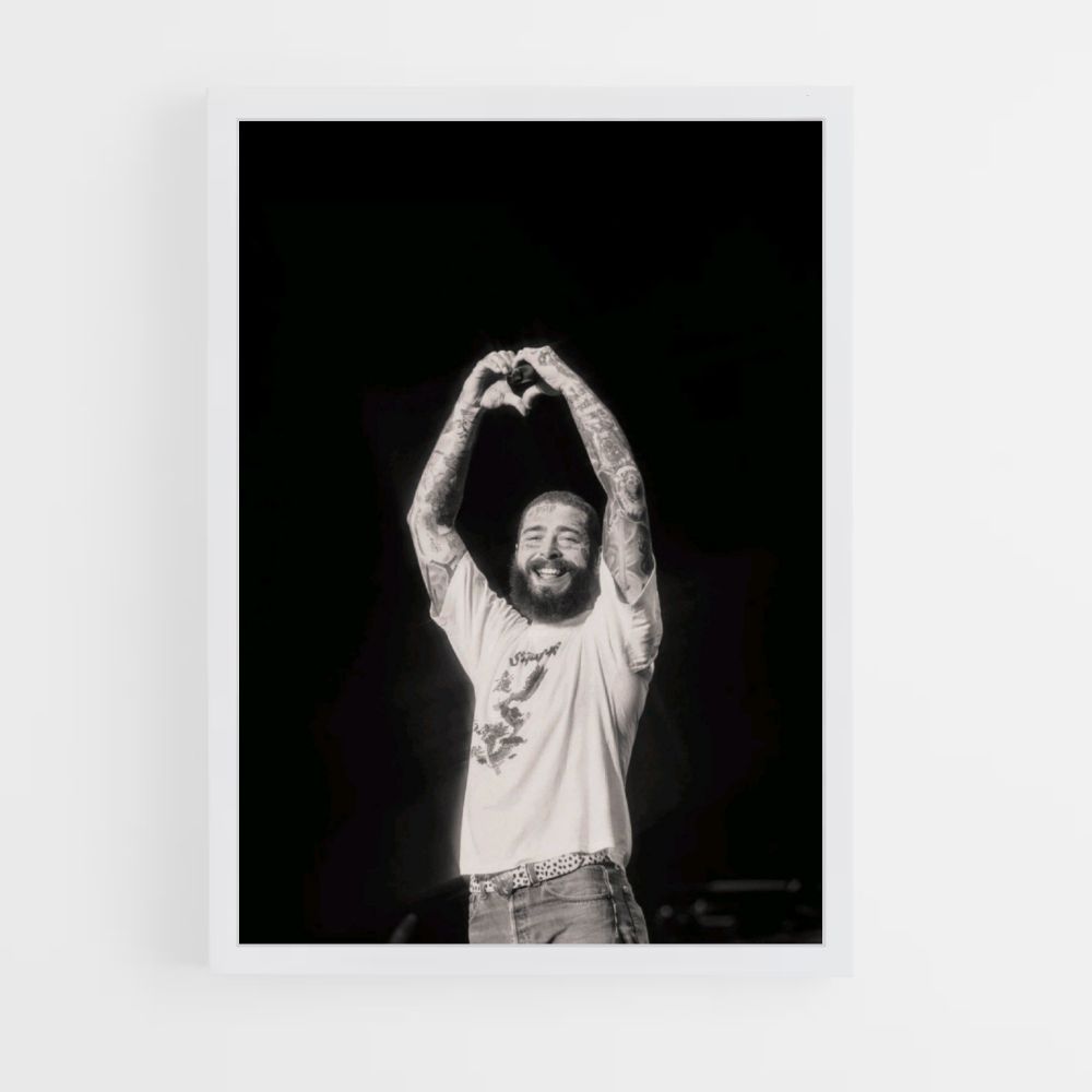 Poster Post Malone Noir