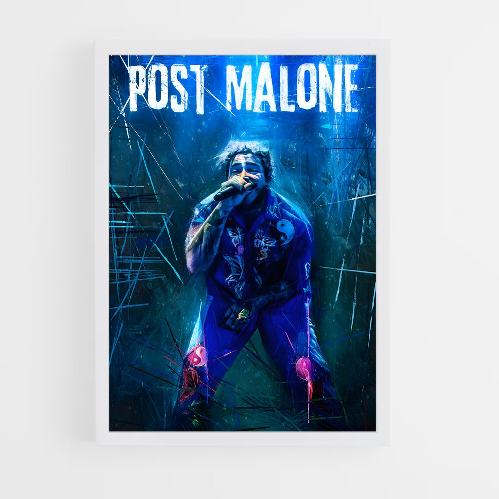 post-malone-8 cadre Blanc