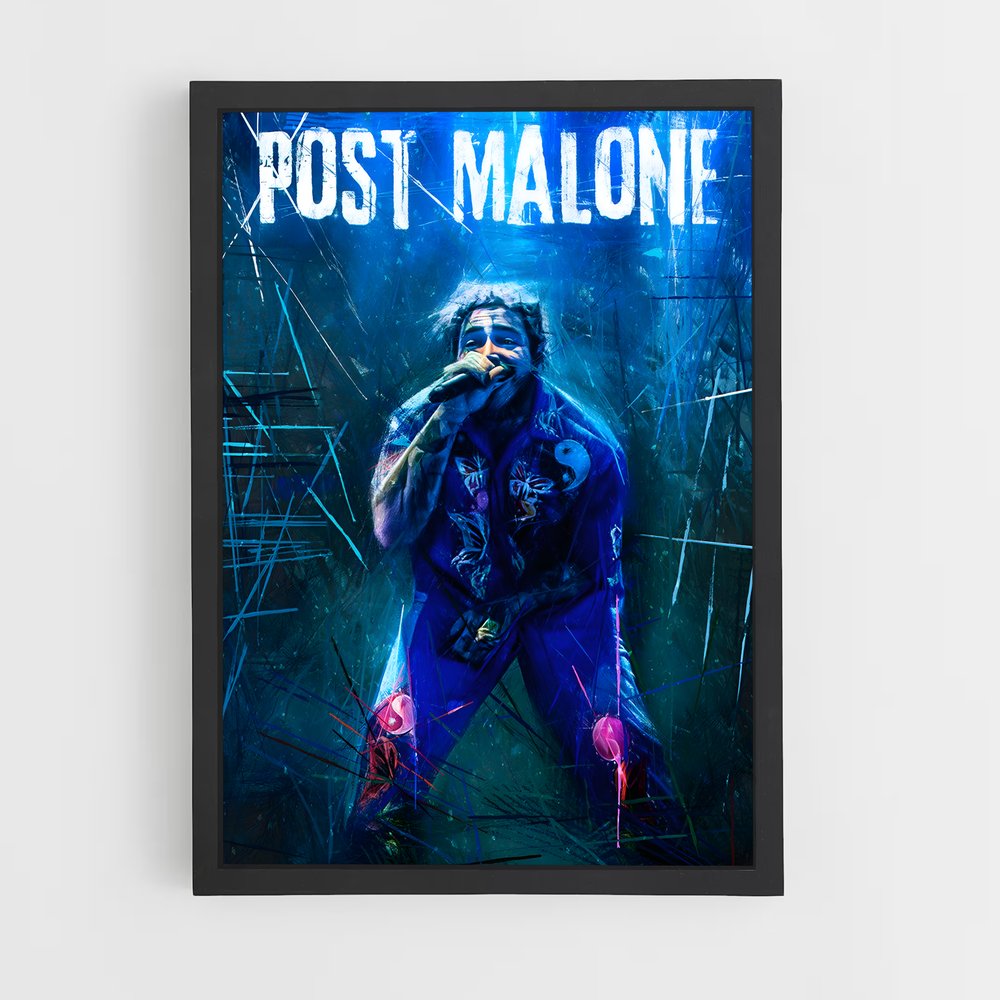 post-malone-8 cadre Noir