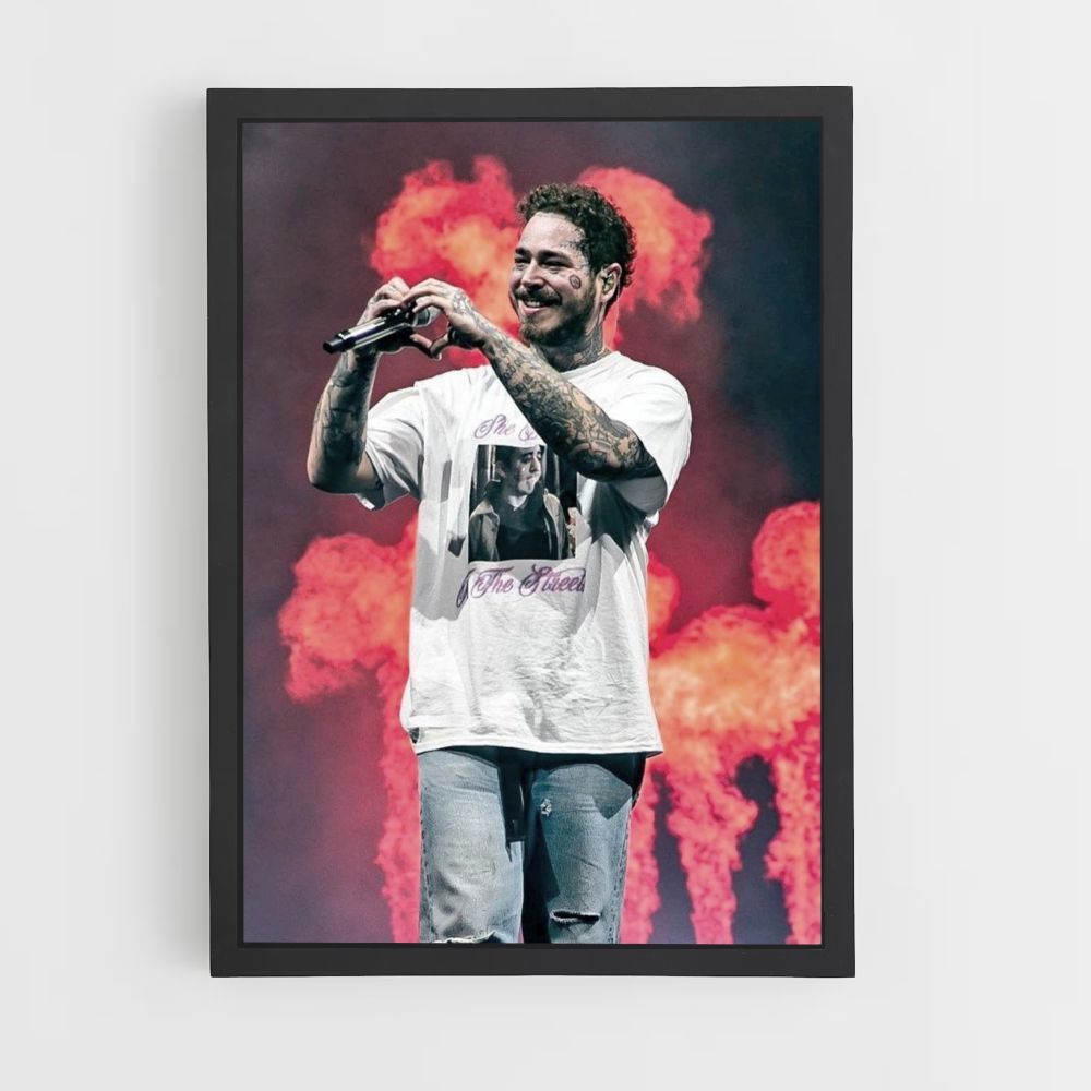 Poster Post Malone Feu