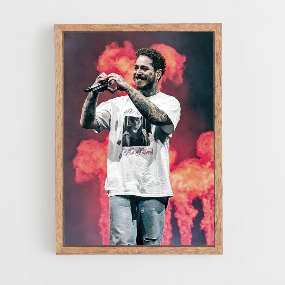 Poster Post Malone Feu