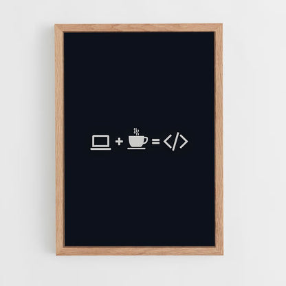 programmer-10 cadre Bois clair