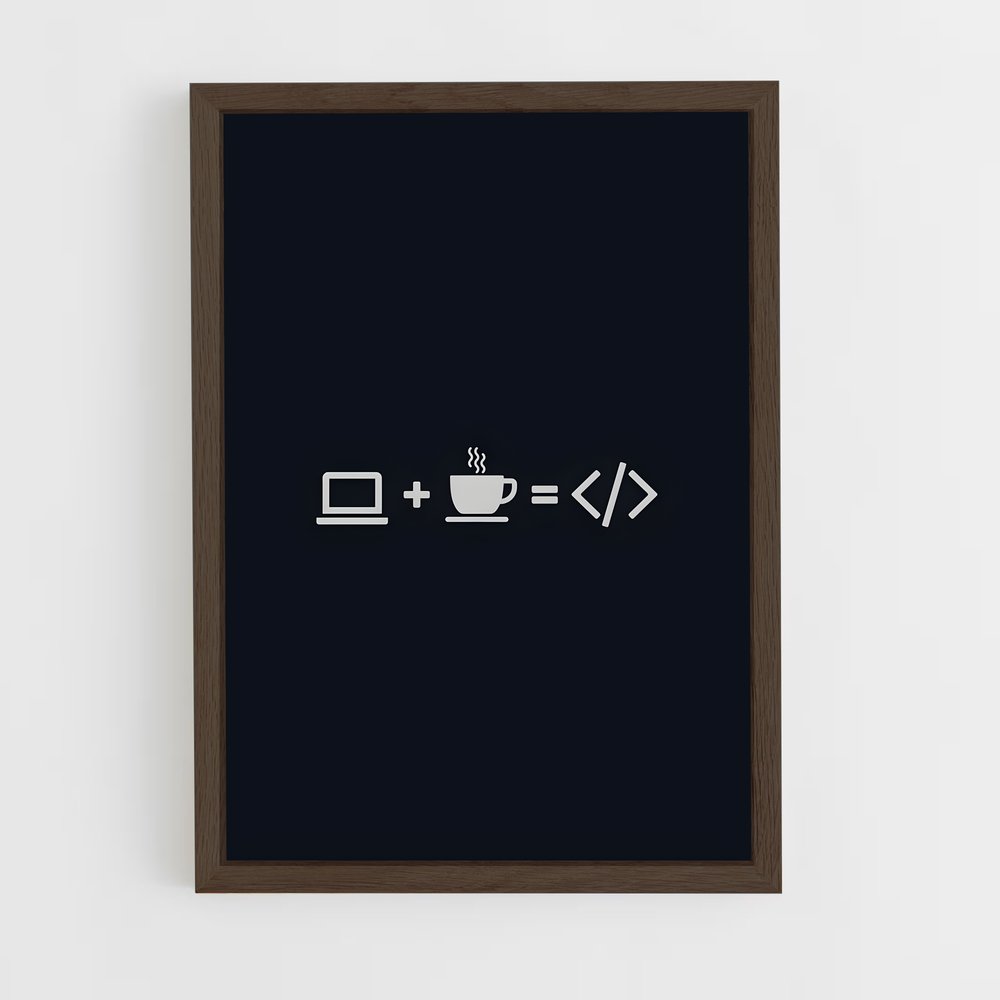 programmer-10 cadre Bois foncé