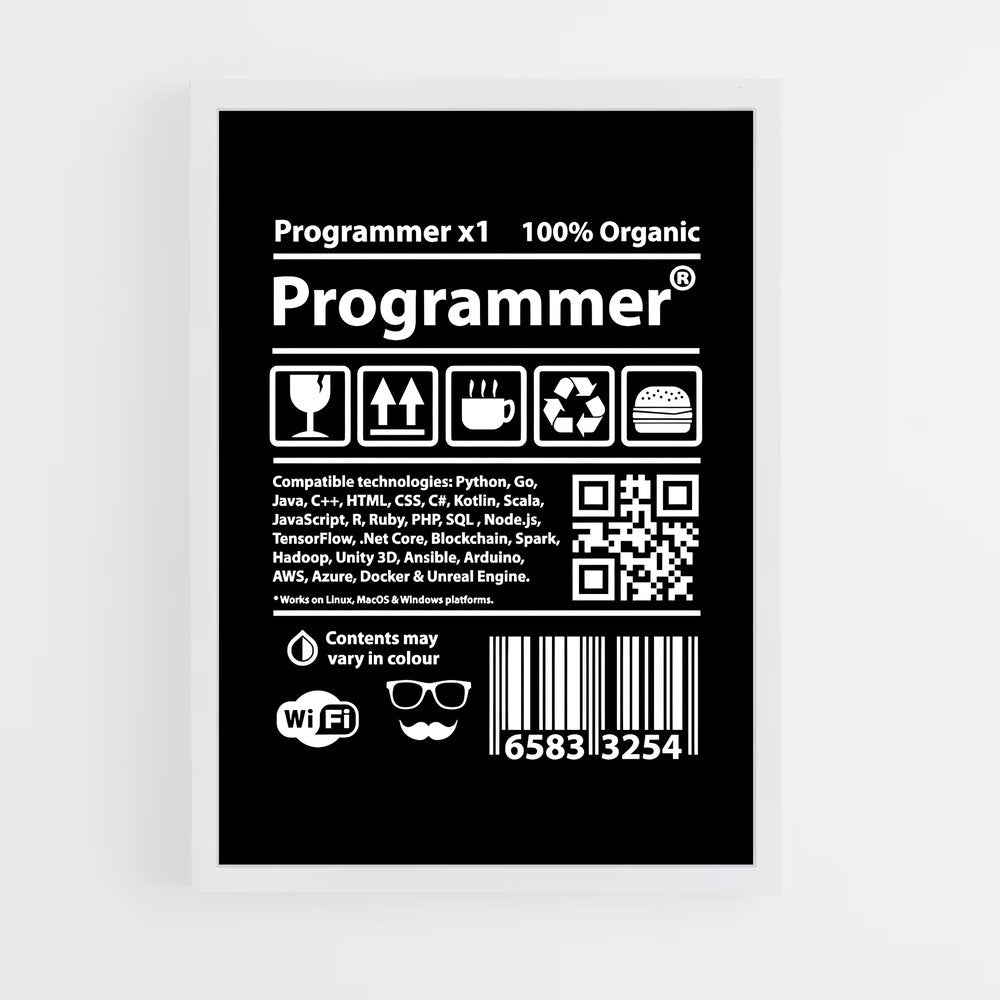 programmer-13 cadre Blanc