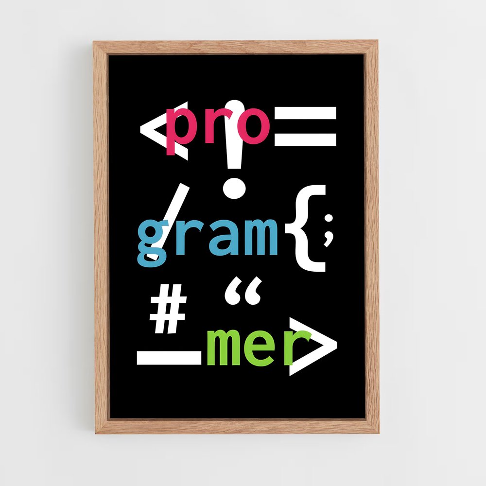 programmer-3 cadre Bois clair