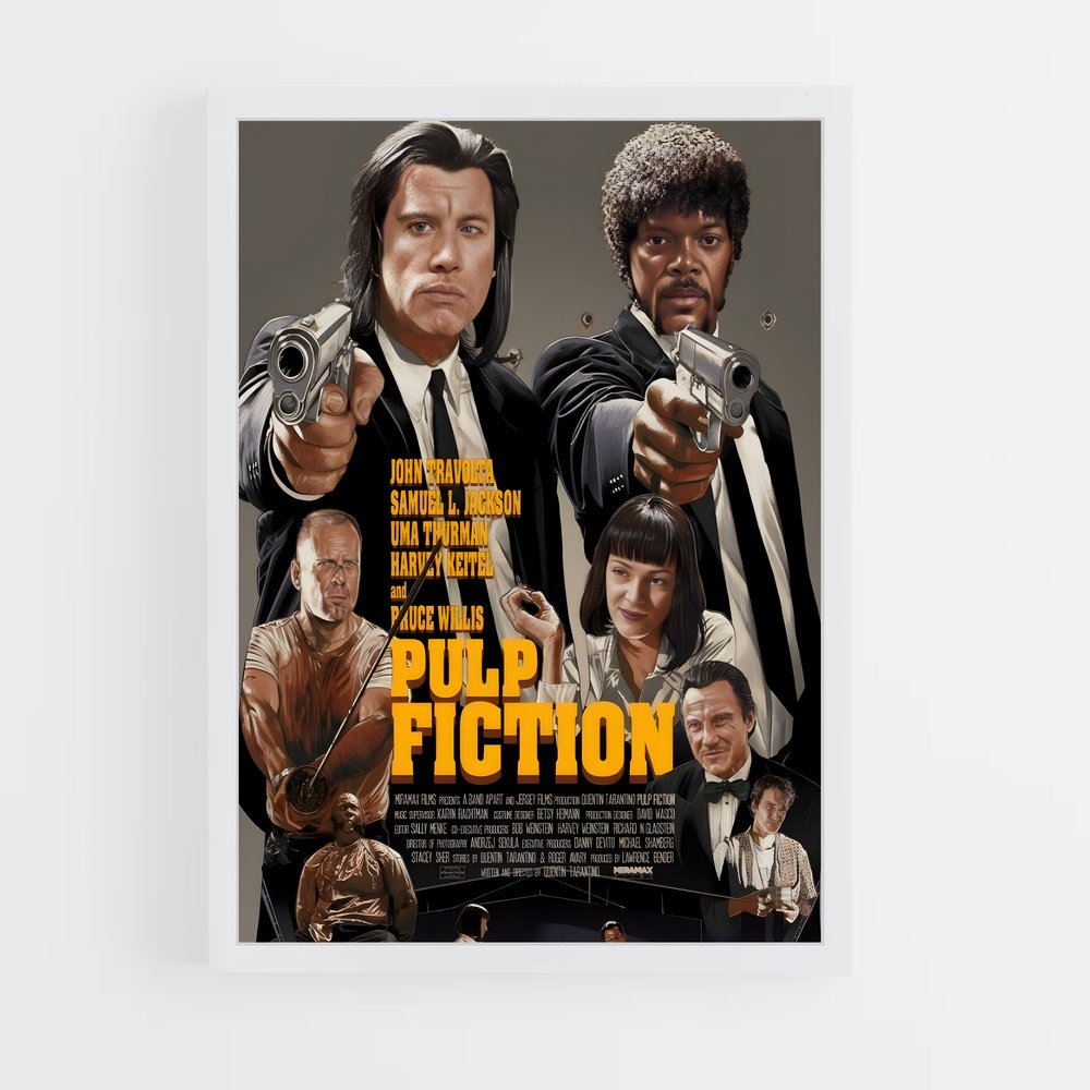 pulp-fiction-3 cadre Blanc