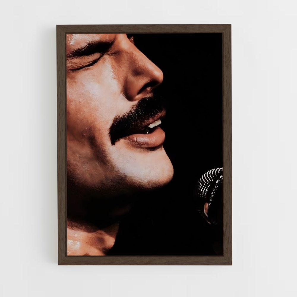 queen-10 cadre Bois foncé