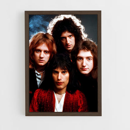 queen-7 cadre Bois foncé