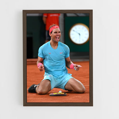 raphael-nadal-10 cadre Bois foncé