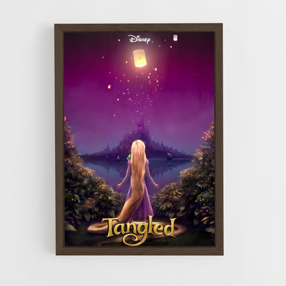rapunzel-14 cadre Bois foncé