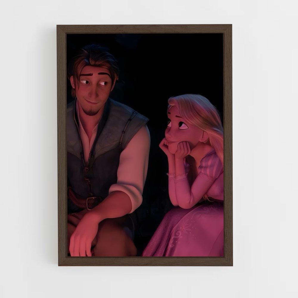 rapunzel-2 cadre Bois foncé