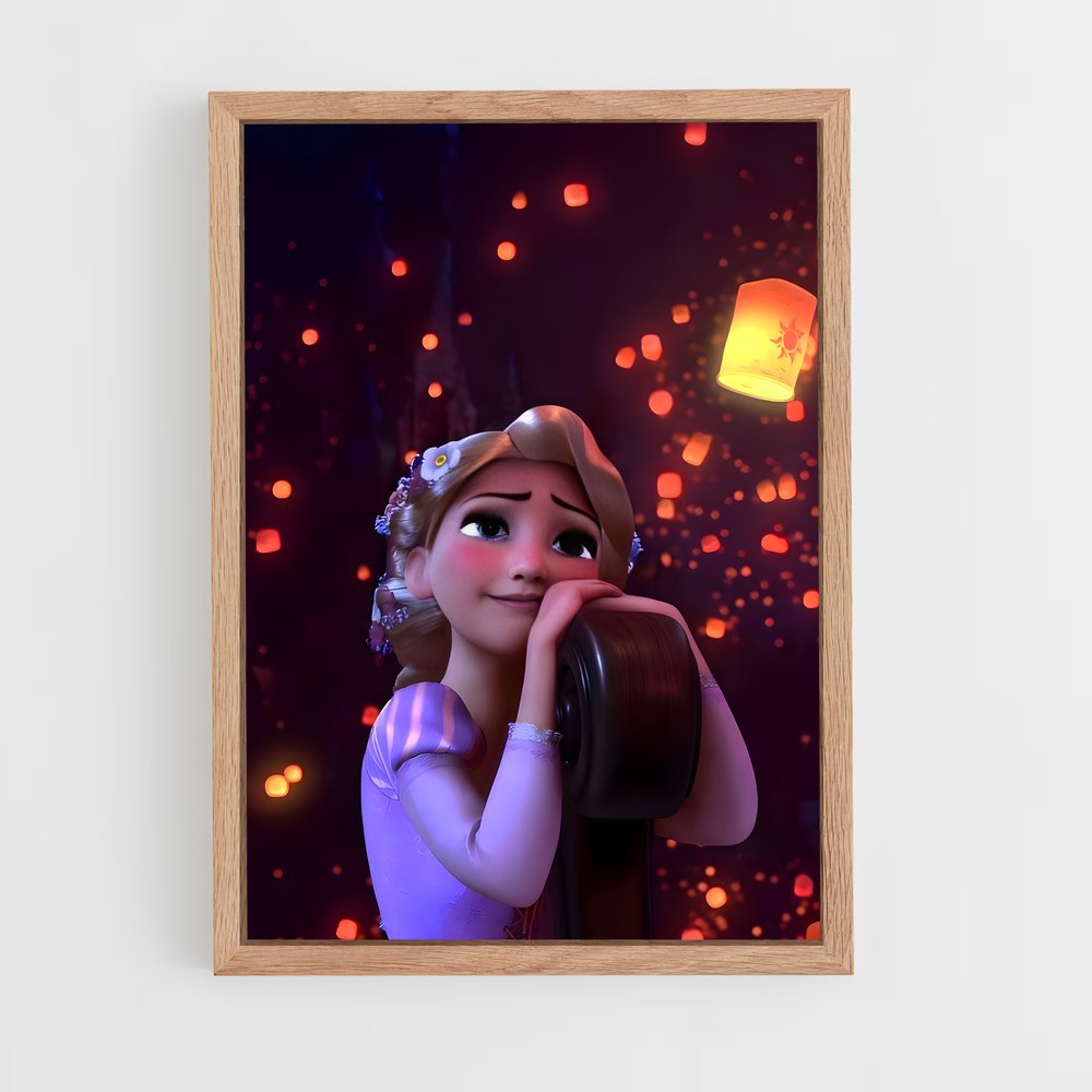 rapunzel-7 cadre Bois clair