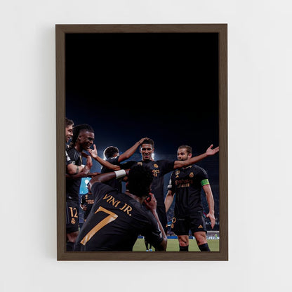 real-madrid-5 cadre Bois foncé