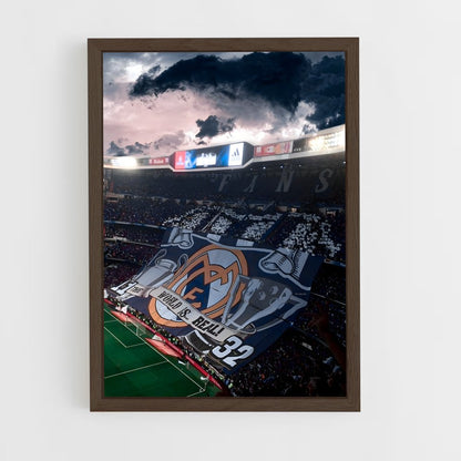 real-madrid-7 cadre Bois foncé