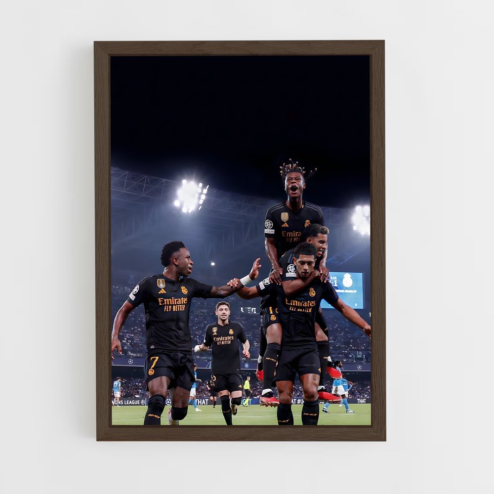 real-madrid-8 cadre Bois foncé