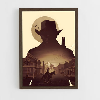 red-dead-redemption-2 cadre Bois foncé